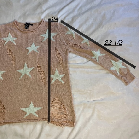 Forever 21 Coral Distressed Knit Sweater - Picture 9 of 10